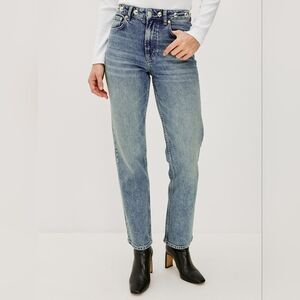 Rails Topanga Straight Leg Jeans In Desert Sky Studded